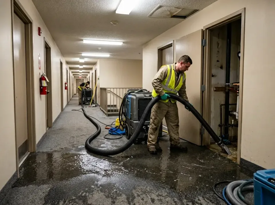 multi-unit-apartment-hallway-f-005 — frequently asked questions, Emergency Burst Pipe Water Extraction & Removal in Davisbor…